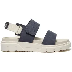 Timberland Womens Backstrap Sandal dk blu suede 5.5 Wide Fit