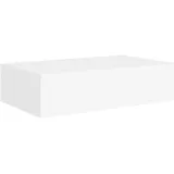 vidaXL Wandregal mit Schublade 40 x 23,5 x 10 cm Weiß