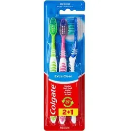Colgate Zahnbürste Extra Clean medium 3 St.