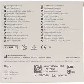 Mölnlycke Health Care GmbH Exufiber 5x5 cm Gel-Faserverband