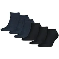 Tommy Hilfiger Herren Socken, 6er Pack - Men's Sneaker, ECOM Schwarz/Blau 39-42