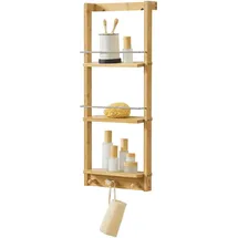[en.casa] Lidingö Wandregal 29 x 10 x 70 cm Beige