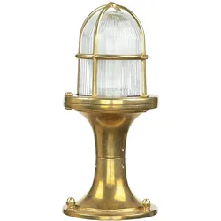Licht-Erlebnisse Wegeleuchte SANTORIN Maritimes Design stehend klein H:25cm Außenlampe Hof Garten Terrasse, LI2/2/0070