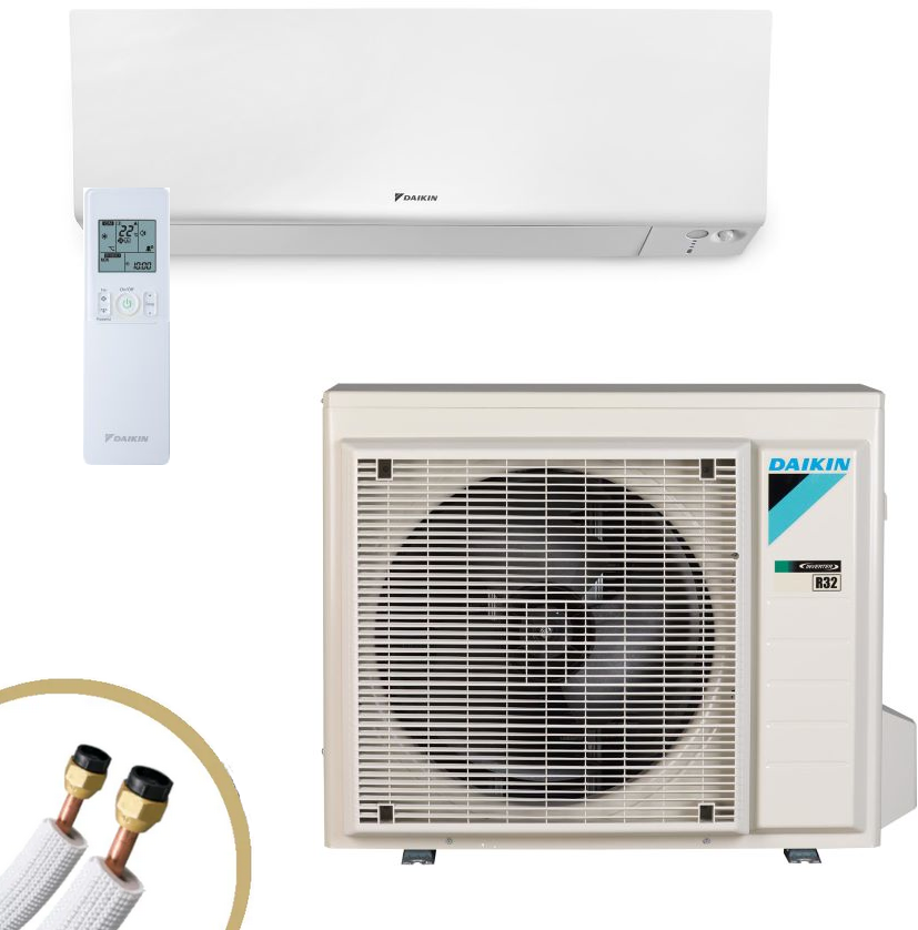 DAIKIN Perfera Klimaanlage | FTXM25R+RXM25R9 | 2,5 kW mit Leitungen