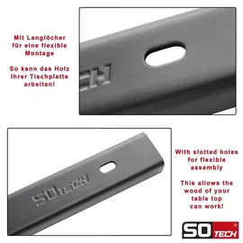 SOTech Gratleisten U-Form 90 x 4 x 2 cm