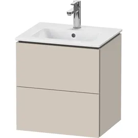 Duravit L-Cube Waschtischunterbau wandhängend Compact, 2 Schubkästen, 520x550x421mm, LC621809191,