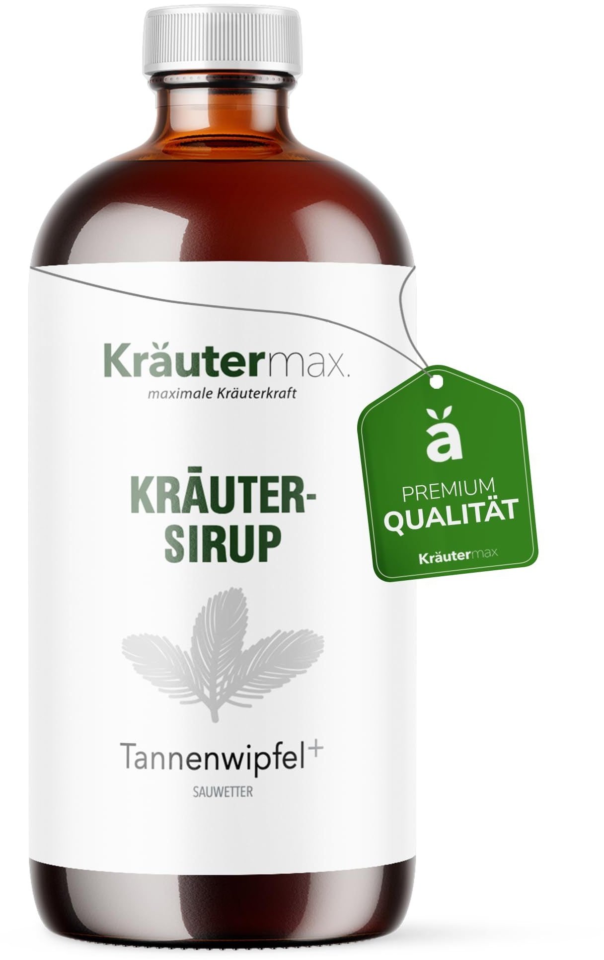 Kräutermax Kräuter-Sirup Tannenwipfel plus Spitzwegerich, Thymian Hustensirup 200 ml