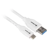Sharkoon USB-A auf USB-C 0,5 m Weiß