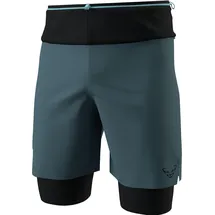 Dynafit Ultra 2/1 Shorts Herren Blau/Grün XL