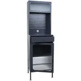 Mendler Highboard HWC-P99 Hochschrank Küchenschrank 182 x 54 x 40 cm Anthrazit