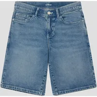 s.Oliver Bermuda Jeans / Loose Fit / Mid Rise / Wide Leg - blau - 140/SLIM