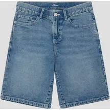 s.Oliver Bermuda Jeans / Loose Fit / Mid Rise / Wide Leg - blau - 140/SLIM