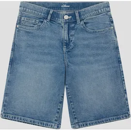 s.Oliver Bermuda Jeans / Loose Fit / Mid Rise / Wide Leg - blau - 140/SLIM