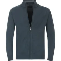 CASAMODA Strickjacke CASAMODA "CASAMODA uni" Gr. 6XL, blau (graues dunkelblau) Herren Strickjacken