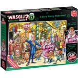 JUMBO Spiele Jumbo 1110100510 - Wasgij Christmas 21, Eine fröhliche Verwandlung!, 2x1000 Teile