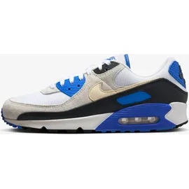 Nike Air Max 90 Herren Premium White/Racer Blue/Black/Khaki 39