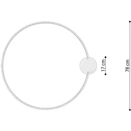 Jiaoguang Lighting Deckenleuchte RIO 78 golden LED 3000K