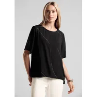 STREET ONE Damen, Bluse mit Tunnelzug - 38