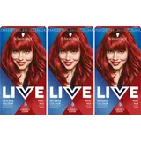 Schwarzkopf LIVE Colour + Lift Deep Red Permanent Hair Dye 035 PACK OF 2