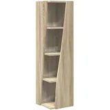 MOBCANT Modern Eckschrank & Aufbewahrungsschränke Sonoma-Eiche Holzwerkstoff Schließfächer mit Stauraum Spind Schrank für Flur Arbeitszimmer Duschraum Abstellraum (27.5 x 27 x 102 cm)