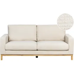 2-Sitzer Sofa Cord hellbeige / hellbraun SIGGARD