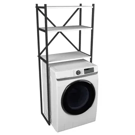 VCM Waschmaschine Toilette Überbau Schrank Insasi 66 x 34 x 160 cm Weiß