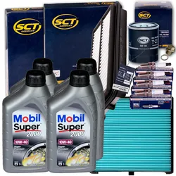 Filter Set+zündkerzen+mobil 10w40 Öl Passend Für Kia Picanto Ab Bj 04.04 61-65ps: Kia: 0je1514302 Kia: 251221010 Kia: 2630002502 Kia: 2630002503 Kia: