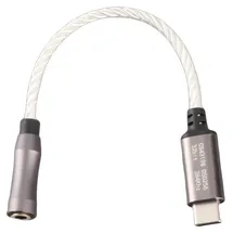 gistuch Typ C auf 3,5 mm Kopfhörerverstärker 15 cm/5,9 Zoll 120 dB für Android PCSilber