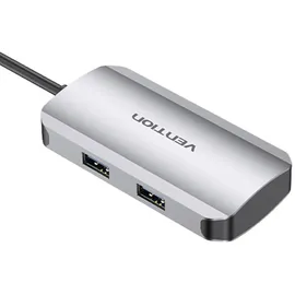 Vention TNDHB Schnittstellen-Hub USB Typ-C 5000 Mbit/s grau