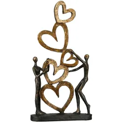 Skulptur Bronze-/Goldfarben