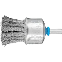 pferd tools Pinselbürste mit Kunststoffschutz gezopft PBG Ø30mm Schaft-Ø6 mm Edelstahl-Draht-Ø0,25
