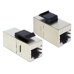 Keystone RJ45 Buchse > Buchse Cat.6 kompakt