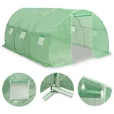 vidaXL Gewächshaus 4,5 x 3 x 2 m grün