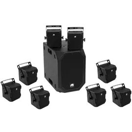 Omnitronic Set BOB-10A sw + 8x BOB-4 sw