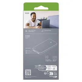 GP Powerbank B+ 10000 mAh LiPo USB-A, USB-C, Grau