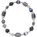 LEONARDO Casoria Armband Edelstahl blau grau 20 cm