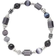 LEONARDO Casoria Armband Edelstahl blau grau 20 cm