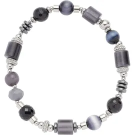 LEONARDO Casoria Armband Edelstahl blau grau 20 cm