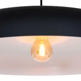 Steinhauer Krisip 1-flg. Ø 50 cm rund schwarz matt