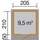 Weka Designhaus wekaLine 172 2,05 x 2,10 m anthrazit