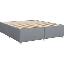 vidaXL Boxspringbett 180 x 200 cm Hellgrau