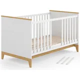 VitaliSpa Babybett Malia, Weiß 70x140 cm