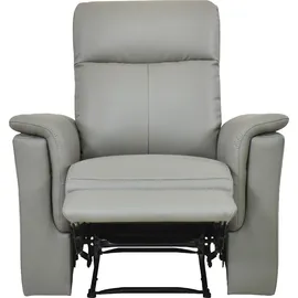 OTTO home Relaxsessel Southbrook Kunstleder 91 x 99 x 92 cm Grau mit Schlaffunktion und elektrischer Relaxfunktion