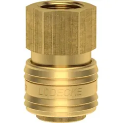 Lüdecke Schnellkuppl. IG DN7,2 MS ES12I G1/2" blank