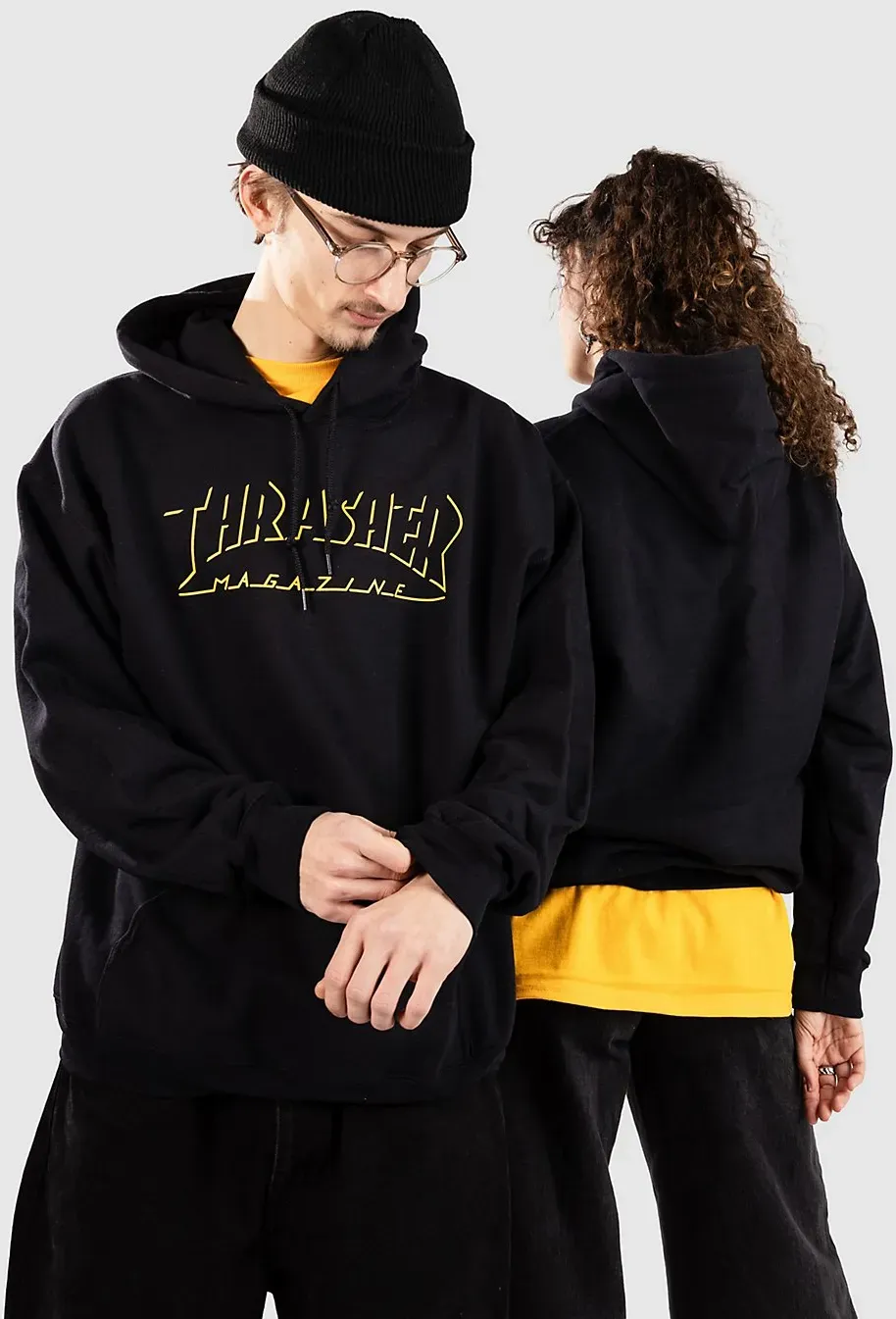 Thrasher Shadow Mag Logo Hoodie black Gr. L
