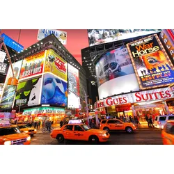 Fototapete PAPERMOON "Times Square", bunt, B:4,00m L:2,60m, Vlies, Tapeten