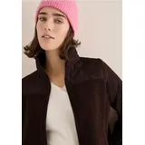 Teddy-Jacke mit Steppdetails - Braun