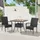 Juskys Polyrattan Gartentisch Yoro - Schwarz