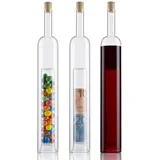 Hohlraumflasche als Verpackung für Geldgeschenke | Flasche mit befüllbarem Hohlraum für Geldscheine und Gutscheine | Geschenk zum Hochzeitstag | Auch mit Personalisierung