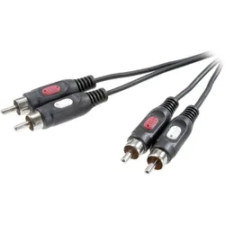 SpeaKa Professional SP-7869768 Cinch Audio Anschlusskabel [2x Cinch-Stecker - 2x Cinch-Stecker] 2.50